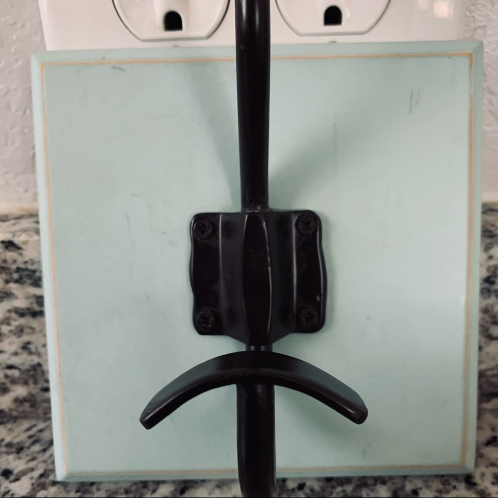 Restoration Hardware wall hook . Pastel green